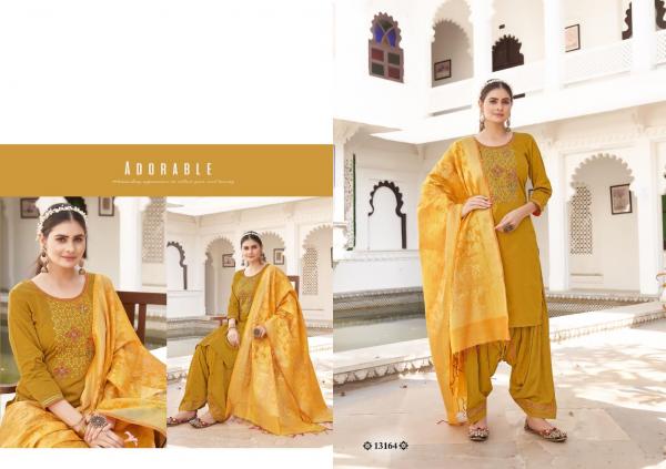 Kalaroop Sunheri By Patiala 5 Silk Readymade Suits Collection